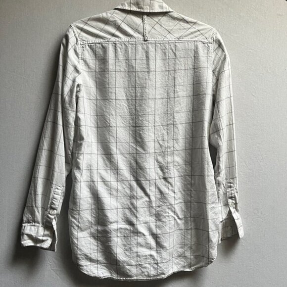 Babaton Aritzia lined collar white blouse Sz M - Picture 2 of 9